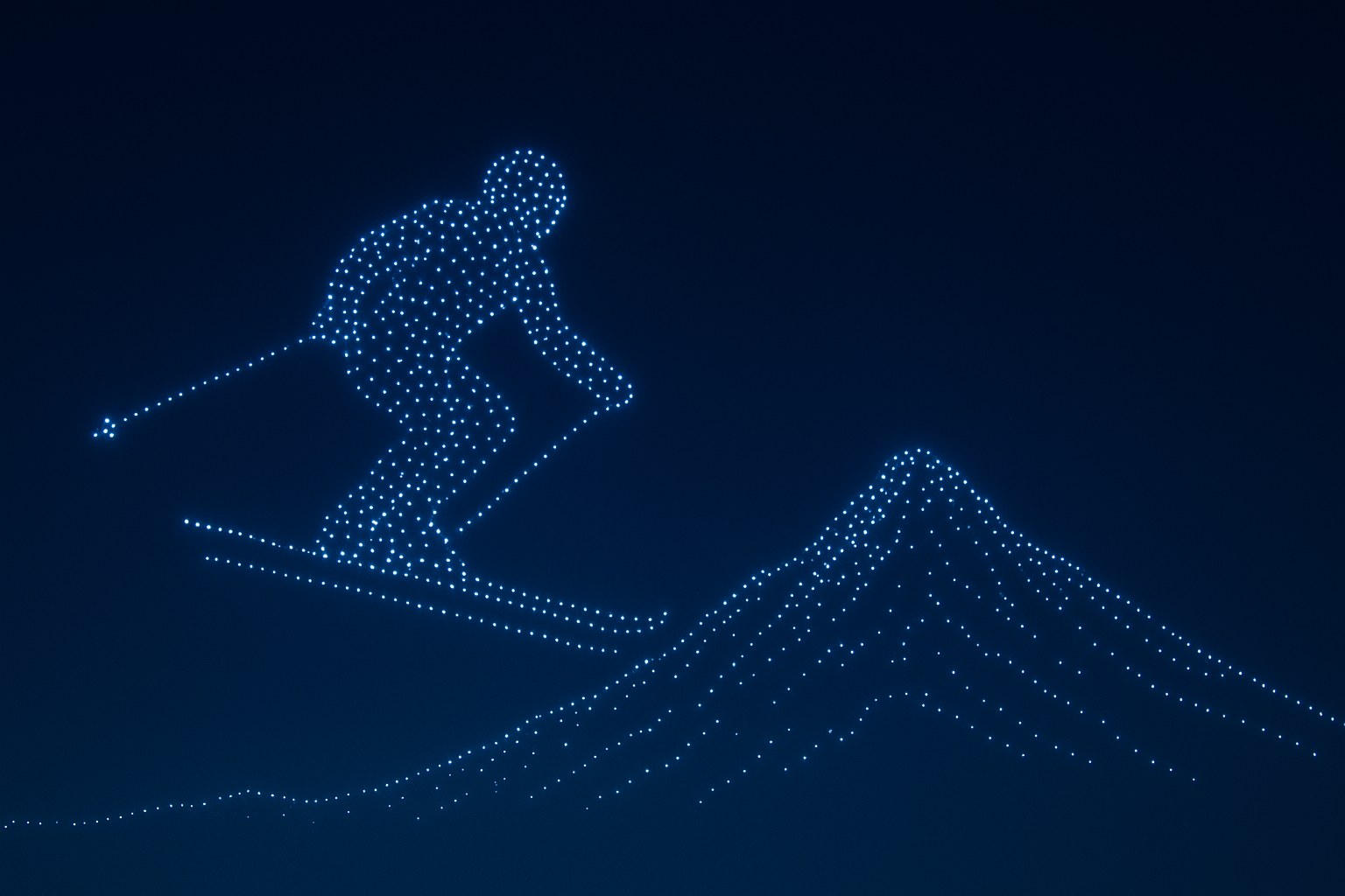 Glyphix drone light show at Aspen event